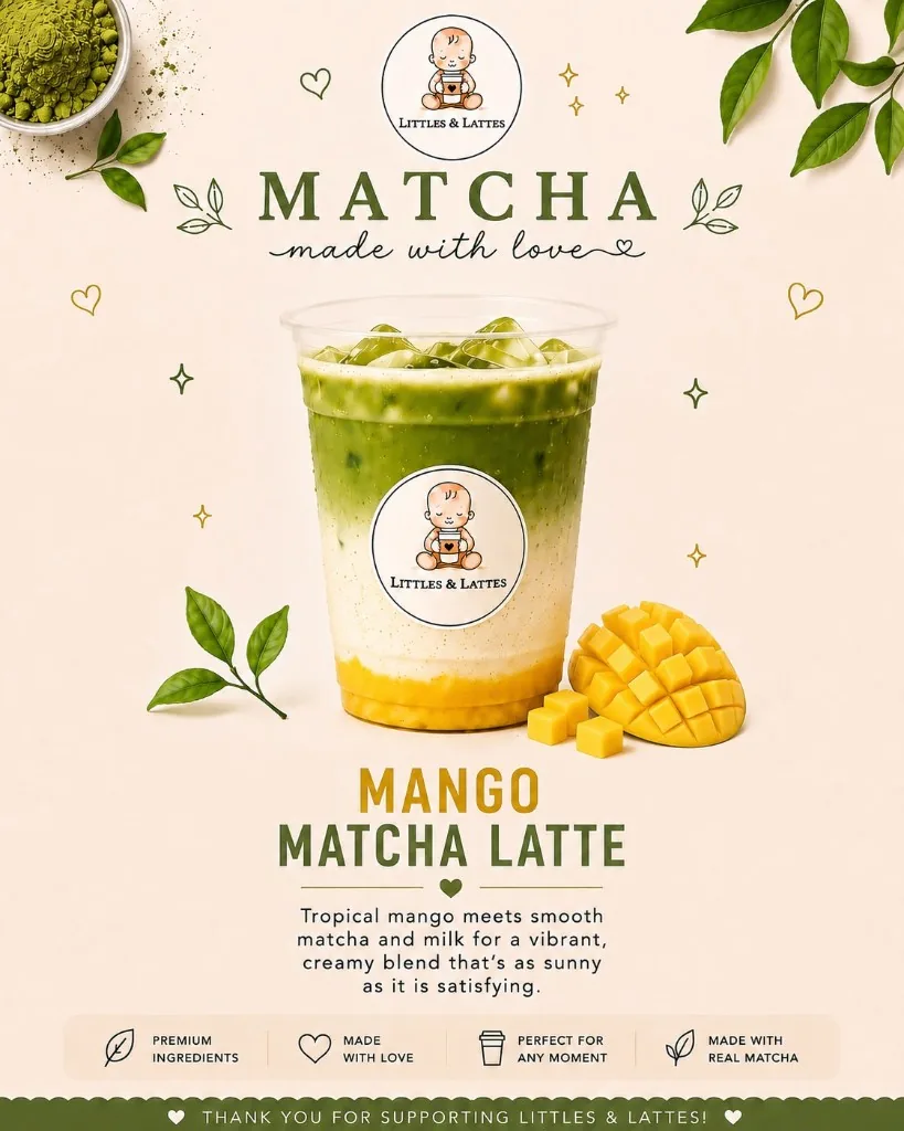 Mango Matcha Latte